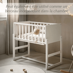 LIT BÉBÉ CODODO / BERCEAU 2 EN 1 «NUAGE» | BLANC