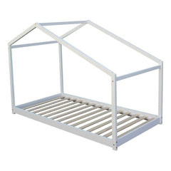 Lit cabane Lilo 90 x 190cm en pin massif blanc